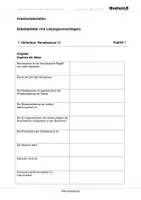 Vorschau - Arbeitsblätter - Renaissance - Arbeitsblätter mit Lösungen - Deckblatt
