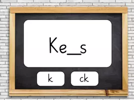 Vorschau - Spiele - Interaktives Spiel - Rechtschreibtraining - k oder ck? - Homeschooling - Smartboard - Seite 1