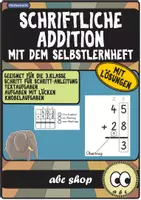 Vorschau - Arbeitsblätter - Schriftliche Addition - Das Selbstlernheft (Einstieg in die schriftliche Addition) - Deckblatt
