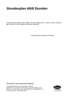 Vorschau - Poster - Stundenplan Mo-Fr mit 4, 6 und 8 Zeilen - Seite 1