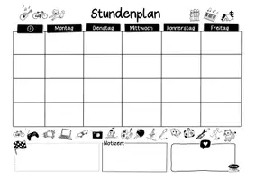 Vorschau - Poster - Stundenplan Mo-Fr mit 4, 6 und 8 Zeilen - Seite 2