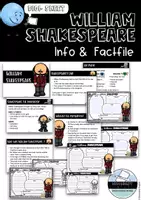Vorschau - Stundenentwürfe - William Shakespeare Info Presentation and fact file - Deckblatt