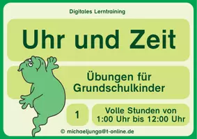Vorschau - Arbeitsblätter - Digitale Lerntrainings: Lernpaket Uhr und Zeit 1-12 - Seite 2