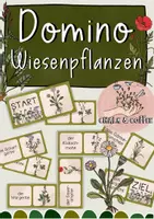Vorschau - Spiele - Domino Wiesenpflanzen - Pflanzen auf der Wiese - zwei Versionen - Deckblatt