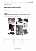 Vorschau - Arbeitsblätter - Medien im Alltag -Arbeitsblätter mit Lösungen - Deckblatt
