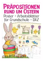 Vorschau - Arbeitsblätter - Ostern Präpositionen Deutsch - Deckblatt
