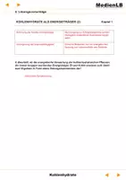 Vorschau - Arbeitsblätter - Kohlenhydrate - Lösungsvorschläge - Seite 2