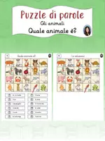 Vorschau - Arbeitsblätter - Puzzle di parole - Gli animali - Quale animale è? - Deckblatt