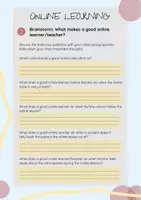 Vorschau - Arbeitsblätter - Reflection onlinelessons - Seite 1