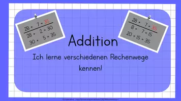 Vorschau - Interaktives Material - Halbschriftliche Addition im ZR 100 mit Zehnerübergang - interaktives PDF - Seite 2