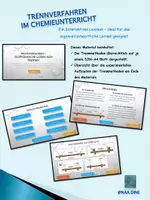 Vorschau - Interaktives Material - Trennverfahren im Chemieunterricht - interaktives pdf - Deckblatt