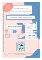 Vorschau - Präsentationen/Tafelbilder - Interaktive PDF zu Groß- und Kleinschreibung - Deckblatt