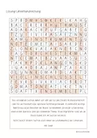 Vorschau - Arbeitsblätter - Musik - Suchsel (Buchstabengitter) - Seite 1