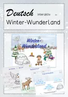 Vorschau - Arbeitsblätter - Deutsch interaktiv im Winter-Wunderland - Deckblatt