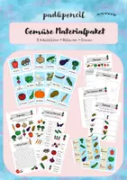Vorschau - Arbeitsblätter - Gemüse Materialpaket - Deckblatt