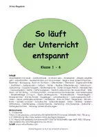 Vorschau - Lehrpläne/Lehrermaterial - So läuft der Unterricht entspannt, Kl. 1 - 6 - Deckblatt