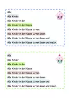 Vorschau - Arbeitsblätter - Deutsch: Partnerlesen / Lesen / Lesetandem Klasse 1 - Seite 2