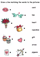 Vorschau - Arbeitsblätter - Valentines Day (Valentinstag) worksheet with story / word search / crossword / true false questions - Seite 2