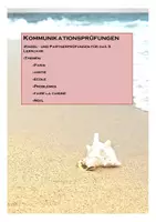 Vorschau - Klassenarbeiten - Kommunikationsprüfungen 3. Lj, Paris, amitié, école, ... - Deckblatt