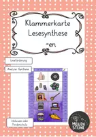 Vorschau - Fördermaterial/Inklusion - Klammerkarte Lesesynthese -en - Deckblatt