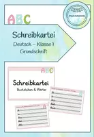 Vorschau - Arbeitsblätter - Schreibkartei Klasse 1 - Grundschrift - Deckblatt