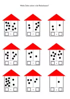 Vorschau - Arbeitsblätter - Rechenhäuser 1 - 10 Arbeitsblätter - Deckblatt