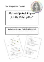 Vorschau - Stundenentwürfe - Fertige Unterrichtsstunde Rhyme little caterpillar Englisch - Deckblatt