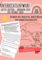 Vorschau - Stundenentwürfe - Unterrichtsentwurf: Gottes Auftrag für Abraham - Deckblatt
