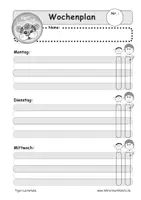 Vorschau - Lehrpläne/Lehrermaterial - Wochenplan - Tigerklasse - individualisierbar - Seite 3