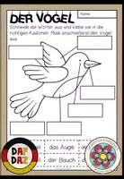 Vorschau - Arbeitsblätter - FRÜHLING - Arbeitsblatt: Der Vogel (DAF/DAZ) - Deckblatt
