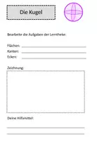 Vorschau - Arbeitsblätter - BUNDLE: Geometrische Körper inkl. interaktiver Lerntheke, Forscherheft und Merkplakaten - Seite 2