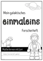 Vorschau - Arbeitsblätter - Mein galaktisches Einmaleins-Forscherheft - Seite 1