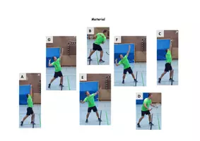 Vorschau - Arbeitsblätter - Arbeitsblatt - Badminton - Bewegungsanalyse des Smash - Seite 1