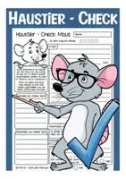 Vorschau - Arbeitsblätter - die Maus Haustiere Check Arbeitsblätter für den Sachunterricht in der Grundschule - Deckblatt