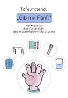 Vorschau - Präsentationen/Tafelbilder - Tafelmaterial - Gib mir Fünf - Wasserfarben - Deckblatt