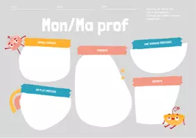 Vorschau - Arbeitsblätter - texte sur votre professeur - Seite 1