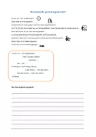Vorschau - Unterrichtsreihen - A1 / A2 Was hast du gestern gemacht? (Text im Perfekt) - Deckblatt
