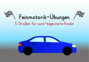 Vorschau - Arbeitsblätter - Feinmotorikübung - 5 Straßen zum Nachfahren - Seite 1