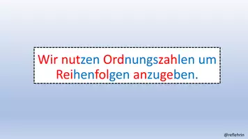 Vorschau - Unterrichtsreihen - Ordnungszahlen - Übung - Lernvideo - Klasse 1 - auch für das Distanzlernen geeignet - Seite 2