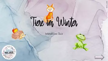 Vorschau - Interaktives Material - Tiere im Winter Interaktives Quiz - Seite 2