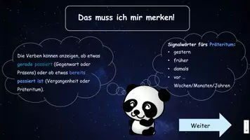 Vorschau - Präsentationen/Tafelbilder - Interaktive Übung zum Präteritum - Seite 3