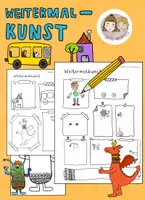Vorschau - Mal- und Bastelvorlagen - Arbeitsblätter Kunst, Weitermalkunst, Kunstidee - Deckblatt