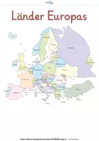 Vorschau - Arbeitsblätter - Europa - Flipbook als Lernhilfe - Seite 1
