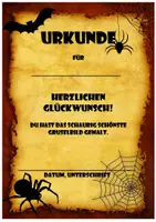 Vorschau - Spiele - Urkunden für die beste Gruselgeschichte und das schönste Gruselbild - Seite 1