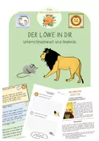 Vorschau - Stundenentwürfe - DER LÖWE IN DIR - Unterrichtsentwurf und Material zum Kinderbuch - Deckblatt