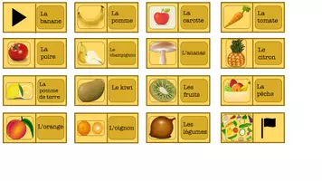 Vorschau - Spiele - Domino: fruits et légumes - Seite 1