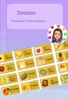 Vorschau - Spiele - Domino: fruits et légumes - Deckblatt