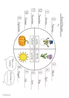 Vorschau - Arbeitsblätter - Picture Dictionary "Around the year" - Bilderwörterbuch - Seite 3
