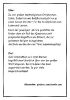Vorschau - Arbeitsblätter - 3 Quadramas: Karwoche, Ostergeschichten, Weltreligionen - Seite 1