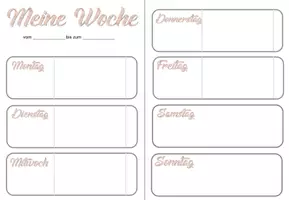 Vorschau - Anderer Materialtyp - Schulplaner Filofax A5 Wochenübersicht Wochenplan - Seite 1